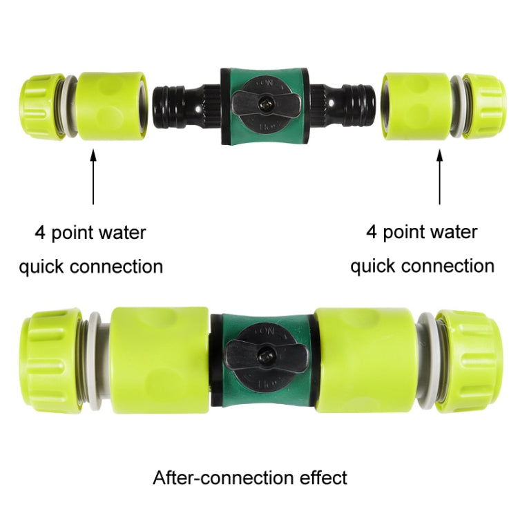 Car Washing Hose Fittings Valve With Switch Garden Water Sprinkler Connector, Model: Dual Pacifier Valves