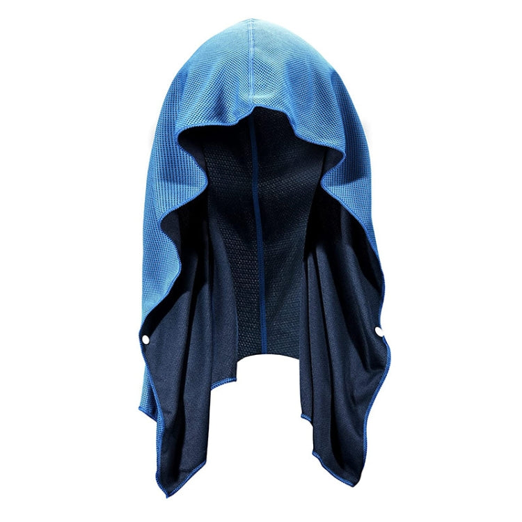 65x30cm U Shape Cold Feeling Hooded Towel Beach Camping Fitness Sun Protection Quick Drying Sports Cooling Headband
