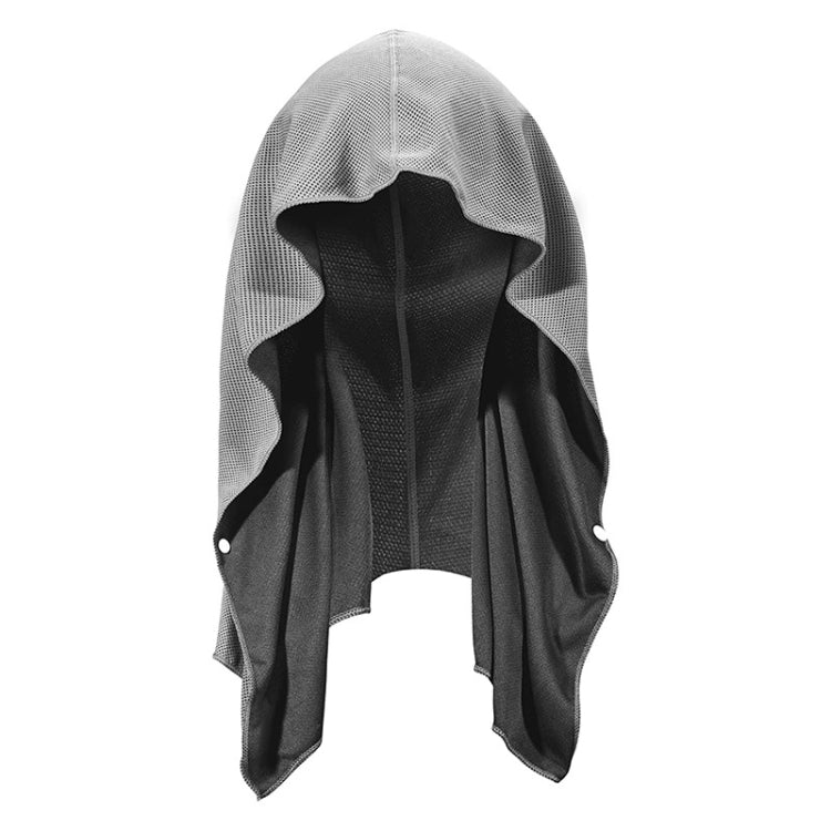 65x30cm U Shape Cold Feeling Hooded Towel Beach Camping Fitness Sun Protection Quick Drying Sports Cooling Headband
