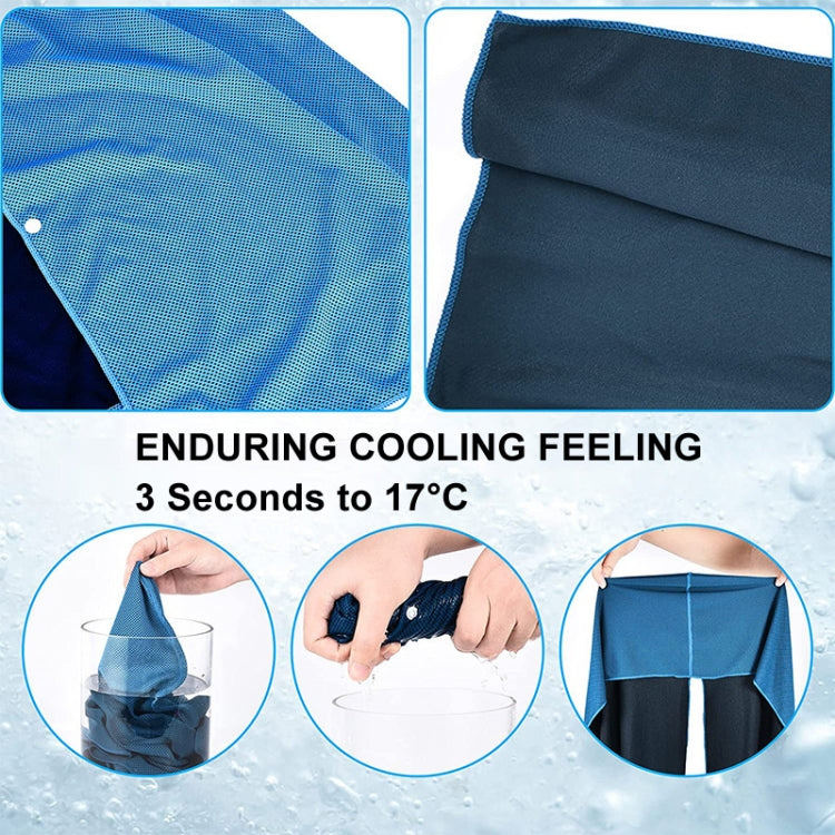 65x30cm U Shape Cold Feeling Hooded Towel Beach Camping Fitness Sun Protection Quick Drying Sports Cooling Headband