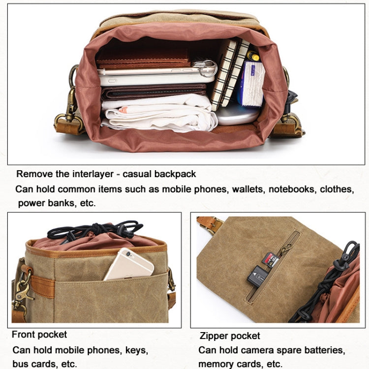 Retro Camera Canvas Bag Shoulder Messenger Bag Travel Portable Case
