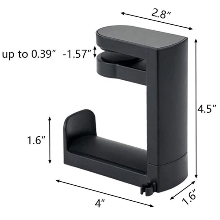 Deskside Clip 360 Degree Rotatable Headphone Holder
