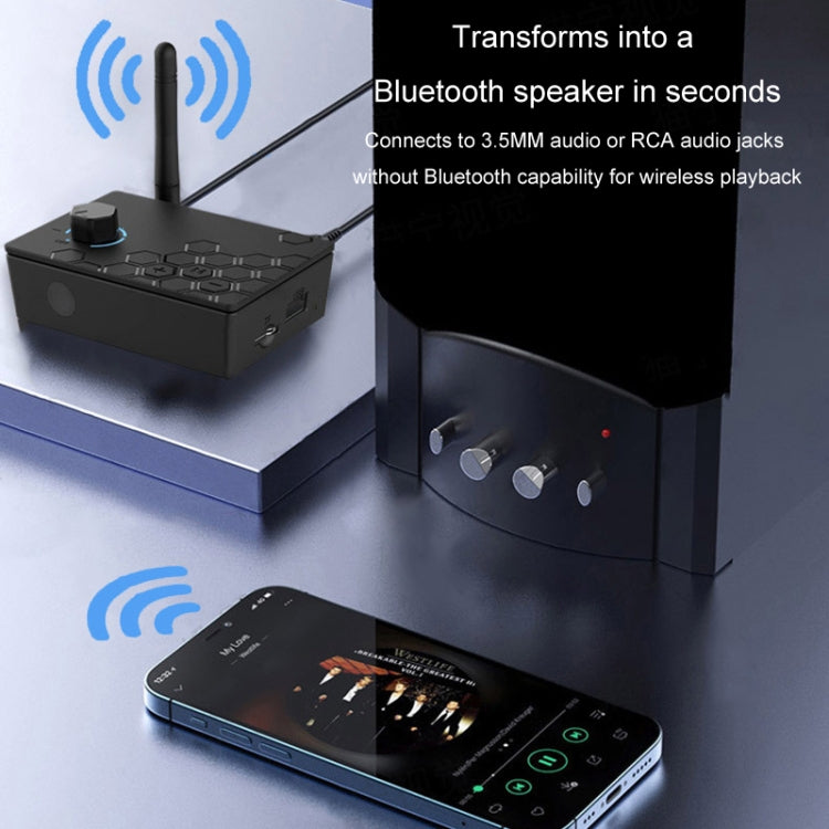 Bluetooth 5.4 Receiver Digital To Analog Card U Disk Converter Adapter With Remote Control