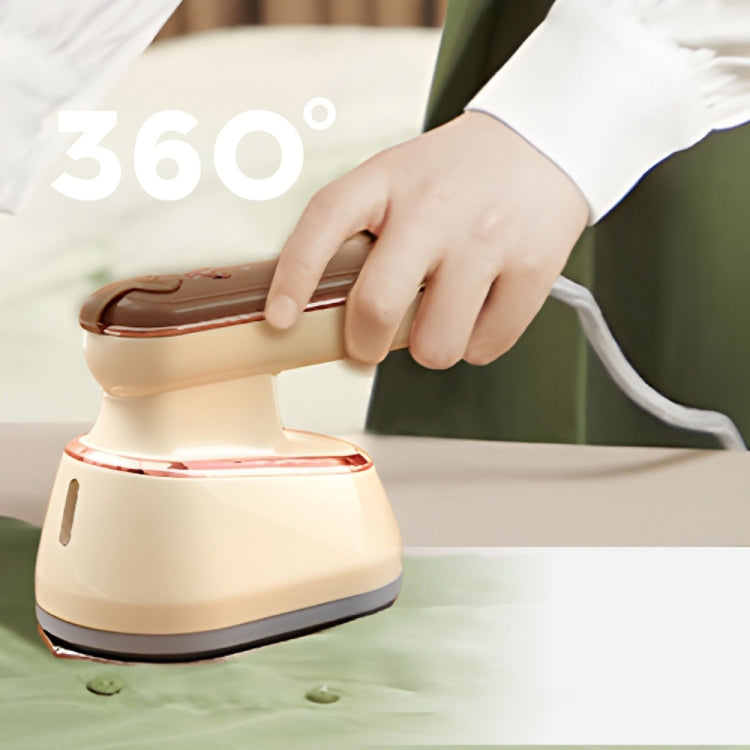 2-in-1 800W Handheld Household Wet and Dry Steam Iron Steam Hanging Iron, Spec: EU Plug - Yellow