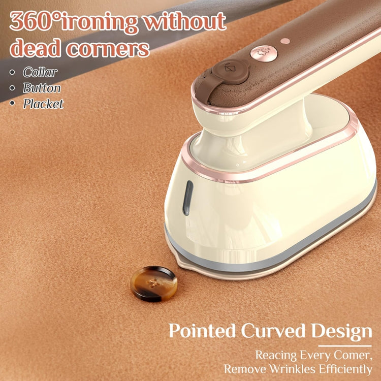 2-in-1 800W Handheld Household Wet and Dry Steam Iron Steam Hanging Iron, Spec: EU Plug - Yellow