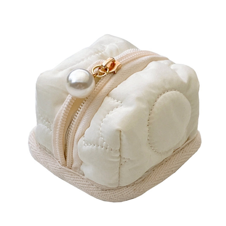 Little Tent Stereo Earphone Bag Coin Storage Bag - Beige