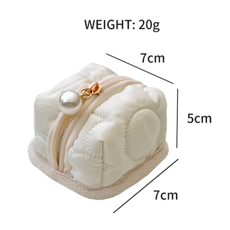 Little Tent Stereo Earphone Bag Coin Storage Bag - Beige