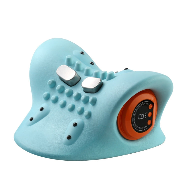 JJ-001 EMS Hot Compress Pulse Multifunctional Shoulder and Neck Massager - Blue