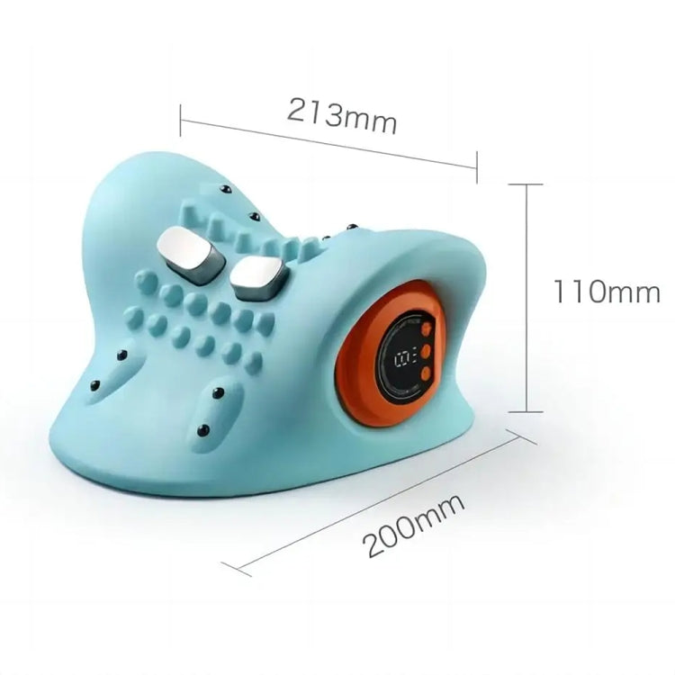 JJ-001 EMS Hot Compress Pulse Multifunctional Shoulder and Neck Massager - Blue