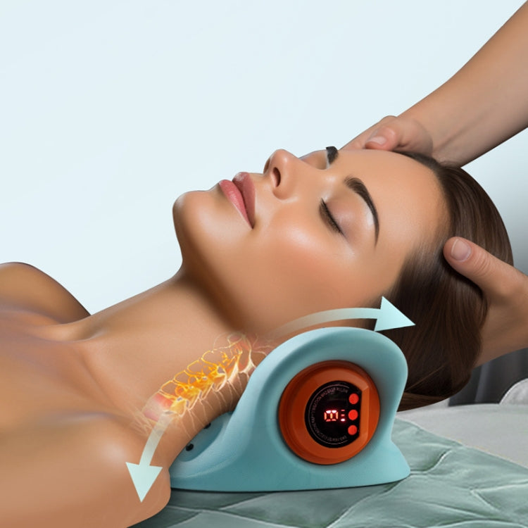 JJ-001 EMS Hot Compress Pulse Multifunctional Shoulder and Neck Massager - Blue