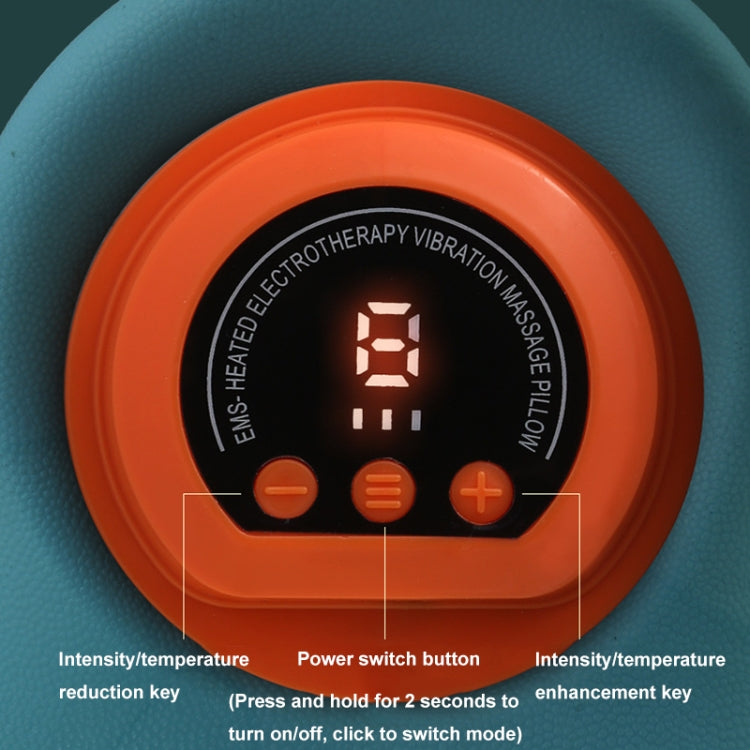 JJ-001 EMS Hot Compress Pulse Multifunctional Shoulder and Neck Massager - Blue