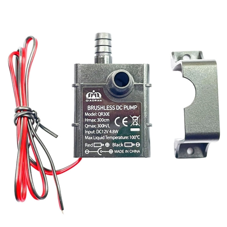 DC12V Solar Micro Brushless Cold Water Circulating Fountain Water Pump, Model: QR30E