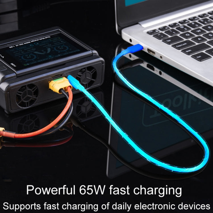 ToolkitRC M8D Colored Screen Dual Drone Aerial Powerful Balance Battery Charger - Black
