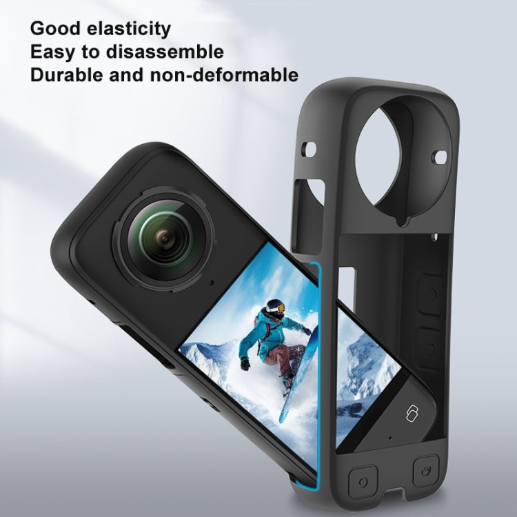 For Insta360 X4 CYNOVA OX4-JST-CY Body Silicone Case - Black