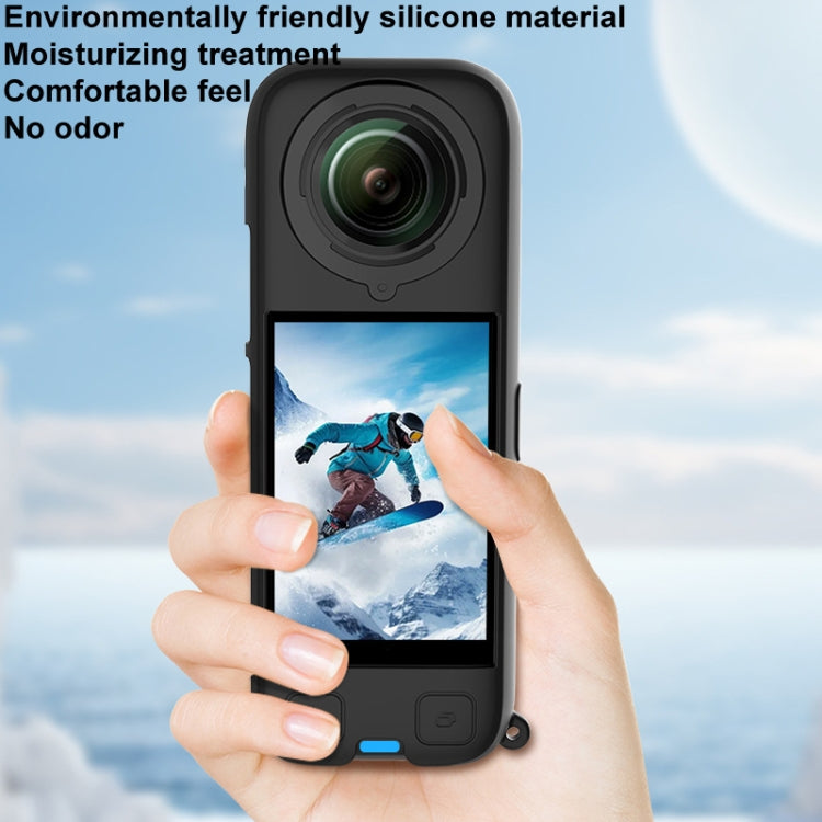 For Insta360 X4 CYNOVA OX4-JST-CY Body Silicone Case - Black