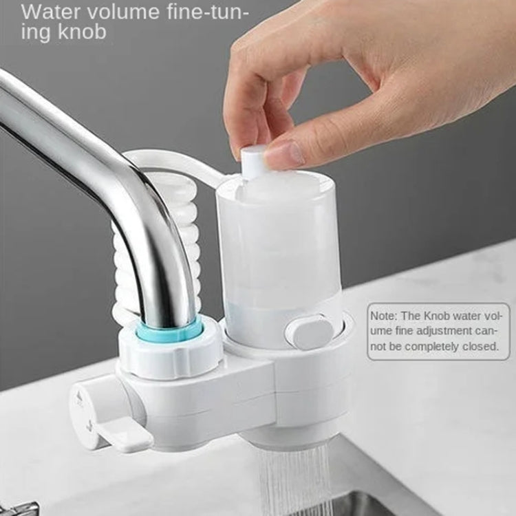 Kitchen Foam Pumping Flushing Water Faucet Extender - White