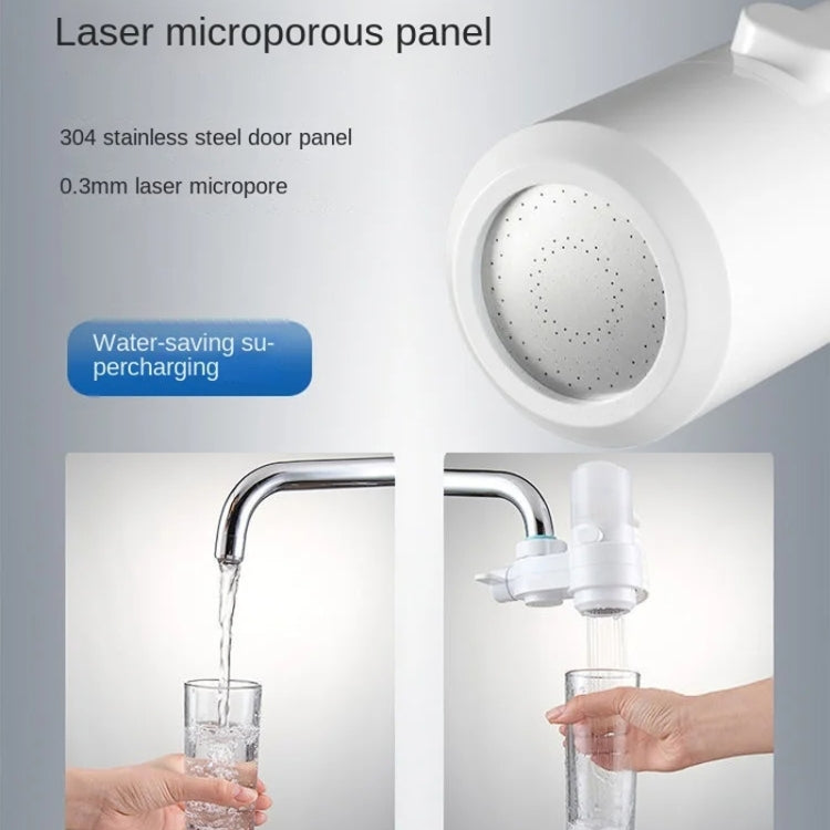 Kitchen Foam Pumping Flushing Water Faucet Extender - White