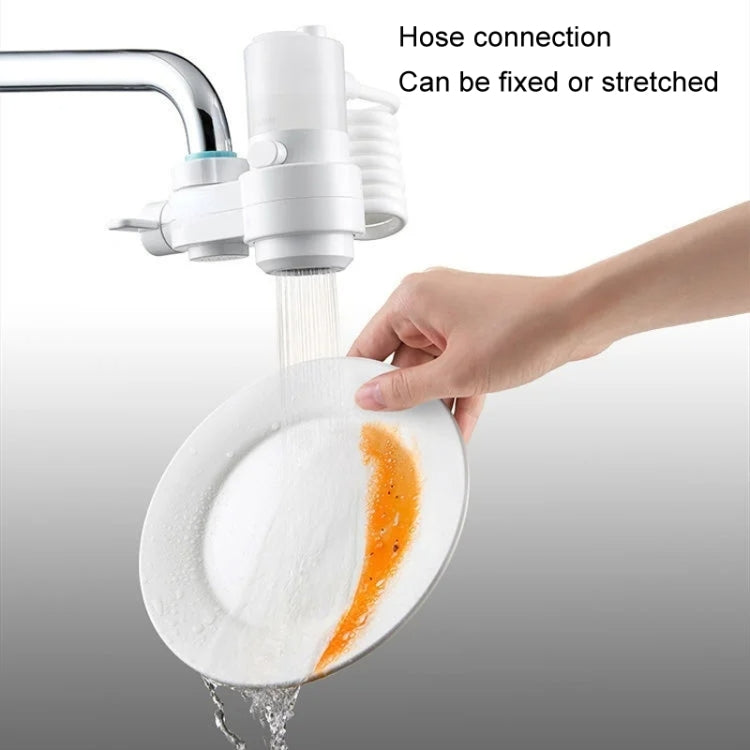 Kitchen Foam Pumping Flushing Water Faucet Extender - White