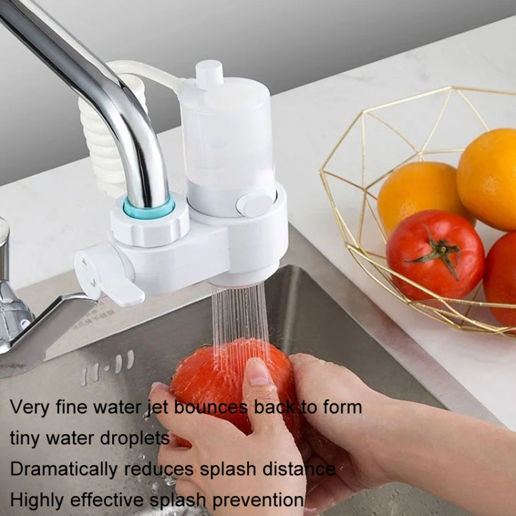 Kitchen Foam Pumping Flushing Water Faucet Extender - White