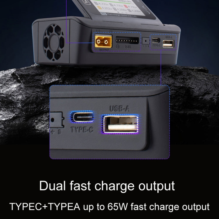 ToolkitRC M9 600W Airplane Li-Po Battery Balance Charger With Voice Function - Black