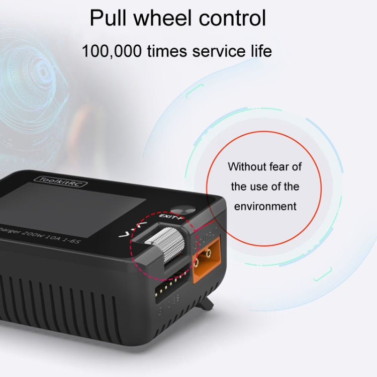 ToolkitRC M7 Boat Model Aviation Li-Po Battery Balance Charger - Black