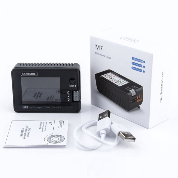 ToolkitRC M7 Boat Model Aviation Li-Po Battery Balance Charger - Black