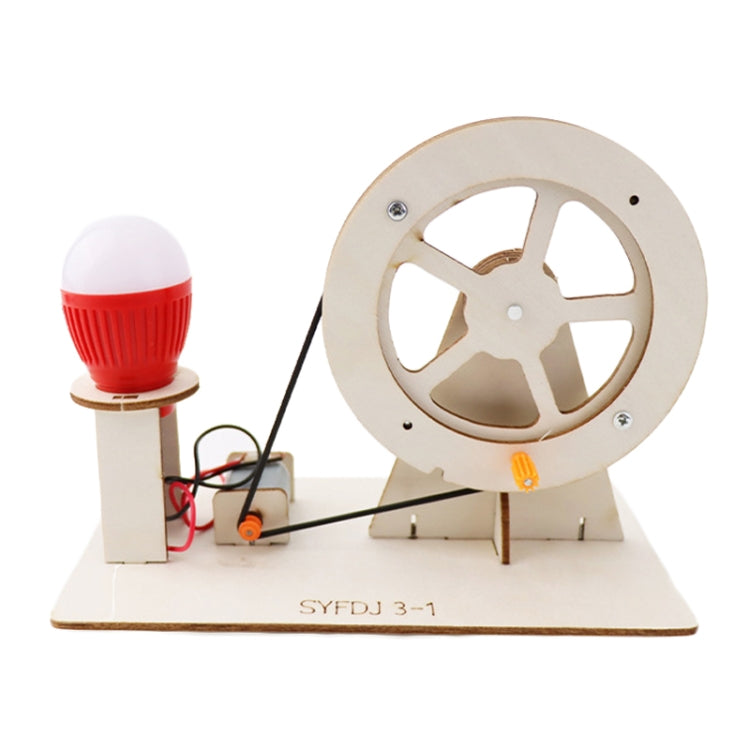 DIY Hand-cranked Generator Science Creator Invention Material Kit Children Handmade Fun Toy Gift