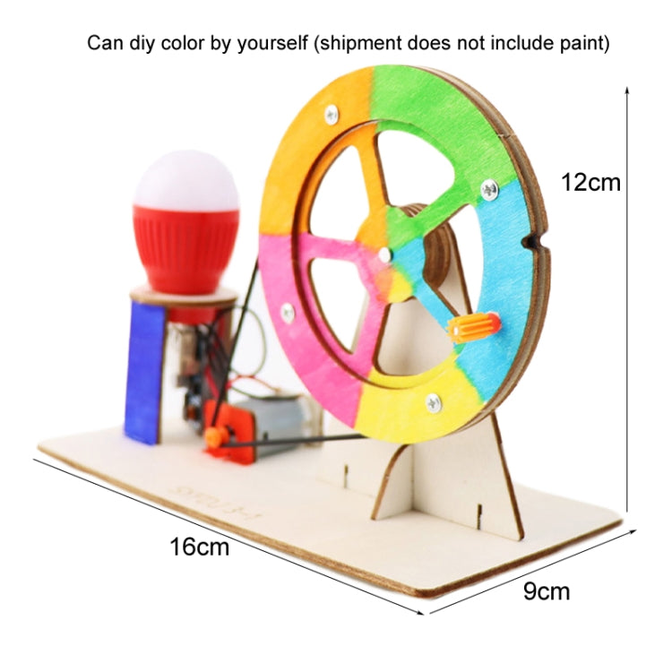 DIY Hand-cranked Generator Science Creator Invention Material Kit Children Handmade Fun Toy Gift