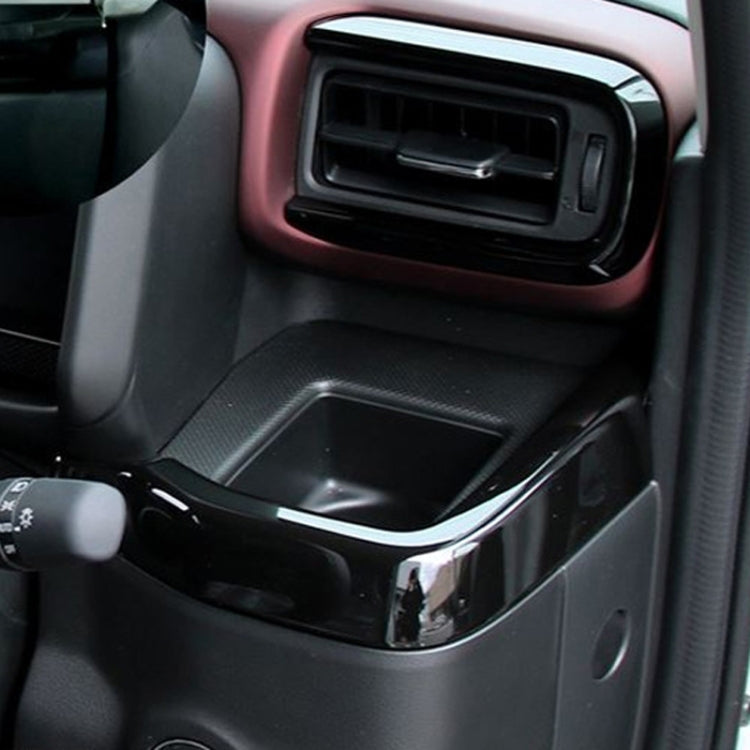 For 2024 Suzuki Spacia Custom Right-hand Drive Dashboard Center Control Strip Sticker - Black
