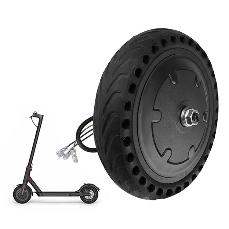 For Xiaomi M365 AIMITE Electrical Scooter Motor 36V 250W Solid Honeycomb Tires - Black