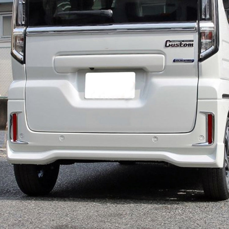 For 2024 Suzuki Spacia Custom Right-Hand Drive Rear Bumper Fog Lamp Trim Strip - Electroplating Mirror
