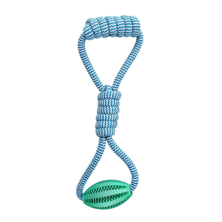 Pet Dog Toys Cotton Rope Hand Pull Leakage Food Ball Teeth Cleaning Toys