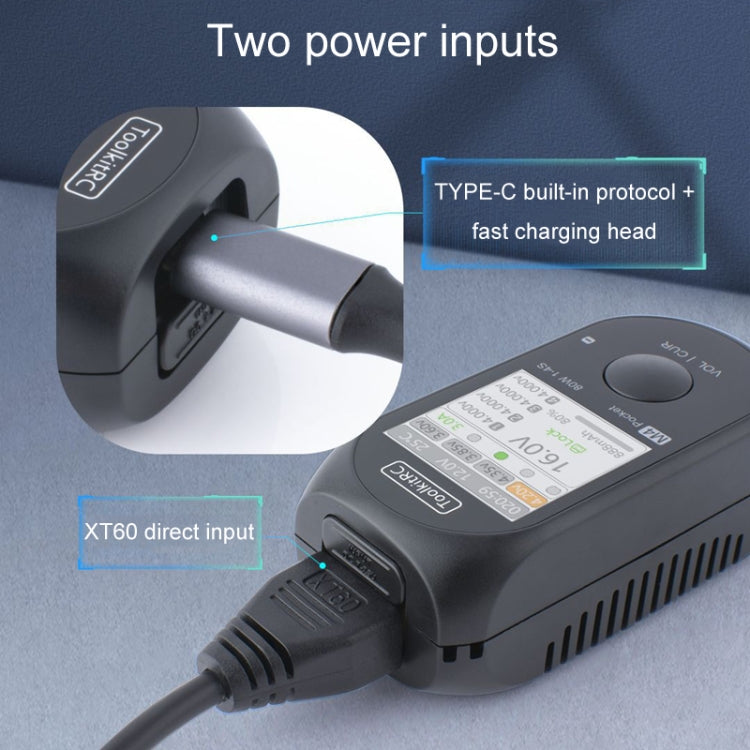 ToolkitRC M4Pocket Modeling LiPo Battery Balance Pocket Charger - Black