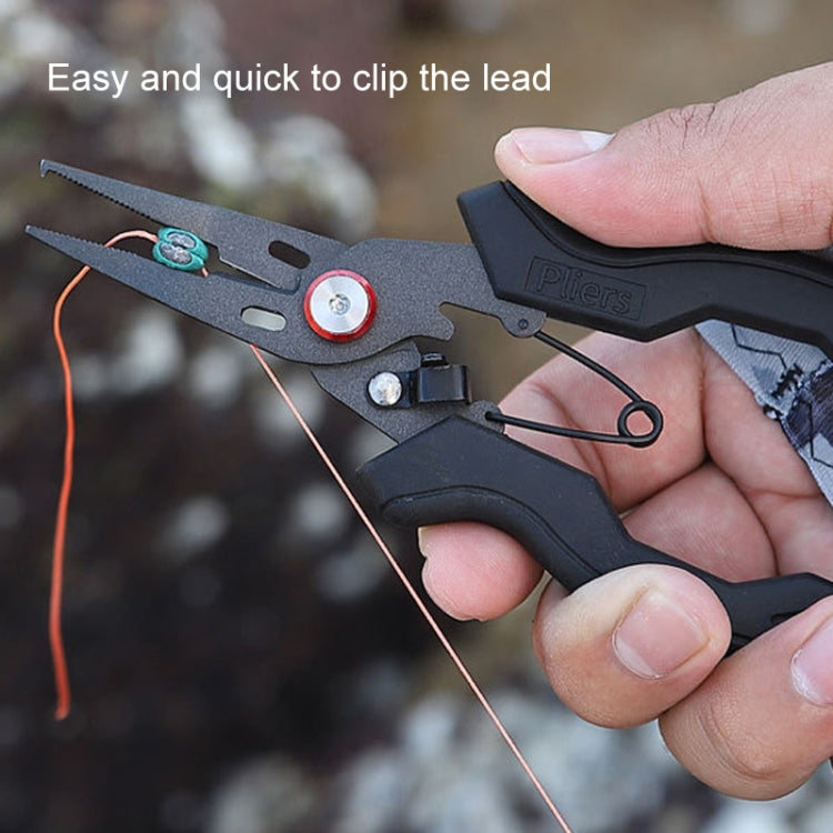 Teflon Stainless Steel Multifunctional Fishing Pliers Anti-slip Cutting Line Open Ring Fishing Tools