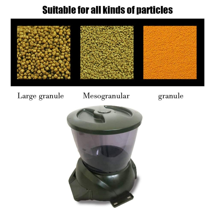 4.25L Aquarium Automatic Feeder Timing Dosing Fish Tank Pond Feeder - Green