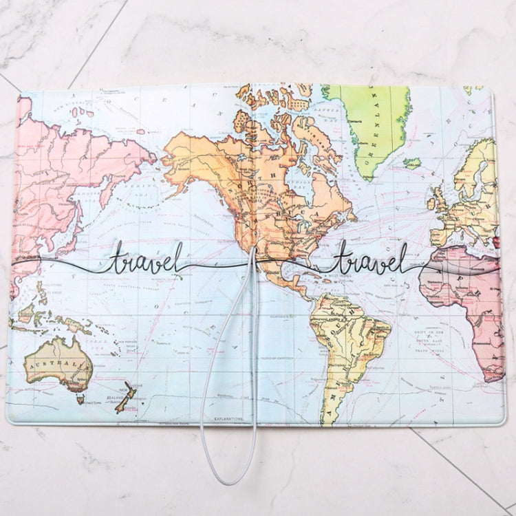 3D Map Passport Cover Travel Abroad Pass Ticket Holder