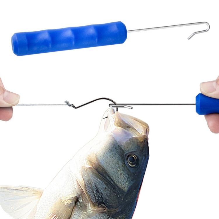 Hook Remover Fishing Bait Hook Removal Tool Multifunctional Hook Dehooker - Blue