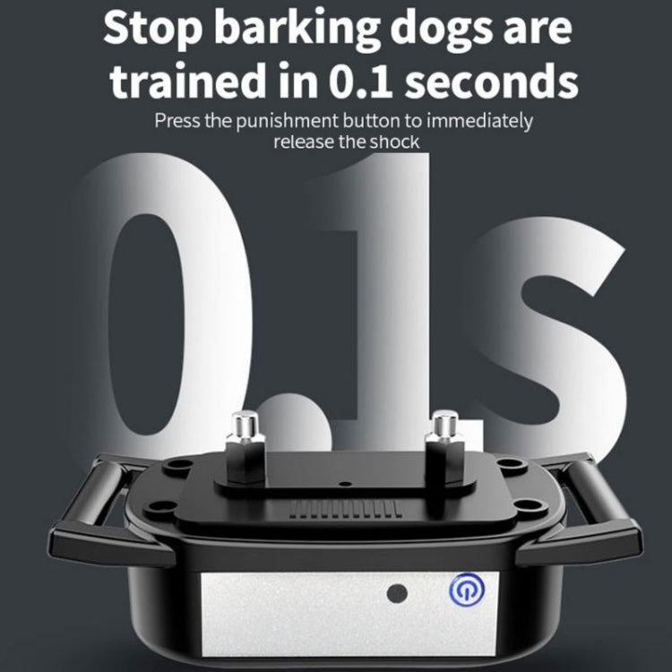 1 Drag 1 Pet Electronic Fence Wireless Dog Trainer Smart Electric Shock Dog Collar - Black