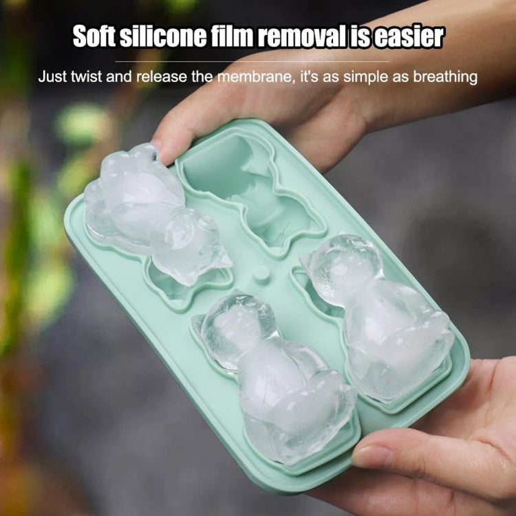 3D Cat Shape Bar Home Silicone Ice Mold Whiskey Ice Box