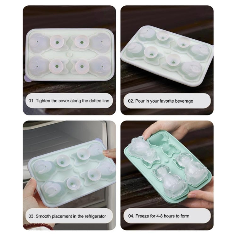 3D Cat Shape Bar Home Silicone Ice Mold Whiskey Ice Box