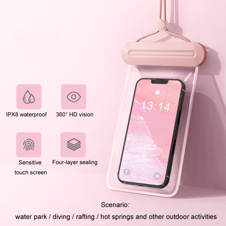 TPU Transparent Mobile Phone Waterproof Bag Swimming Drifting Diving Phones Waterproof Protective Case