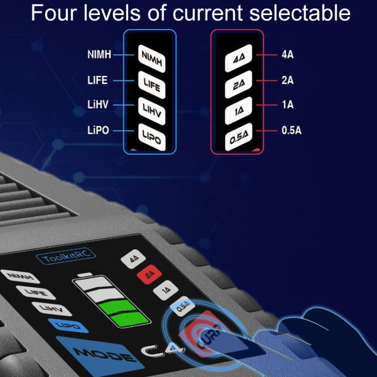 ToolkitRC C4 50W Drones Simple Li-Po Battery Balance Charger