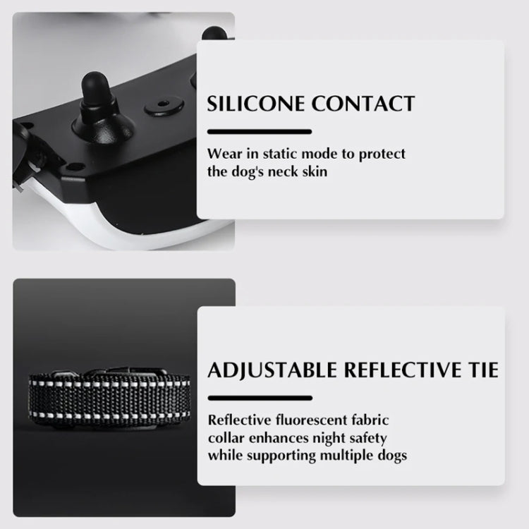1 Drag 2 Pet Electronic Fence Wireless Stop Barker Outdoor Dog Collar Remote Control Dog Trainer