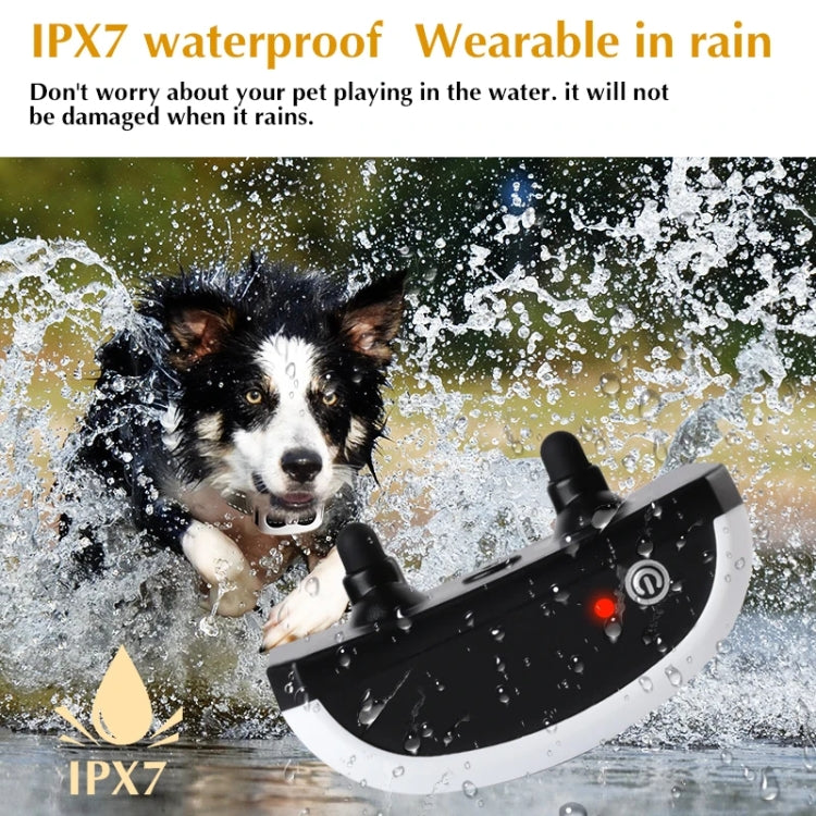 1 Drag 3 Pet Electronic Fence Wireless Stop Barker Outdoor Dog Collar Remote Control Dog Trainer