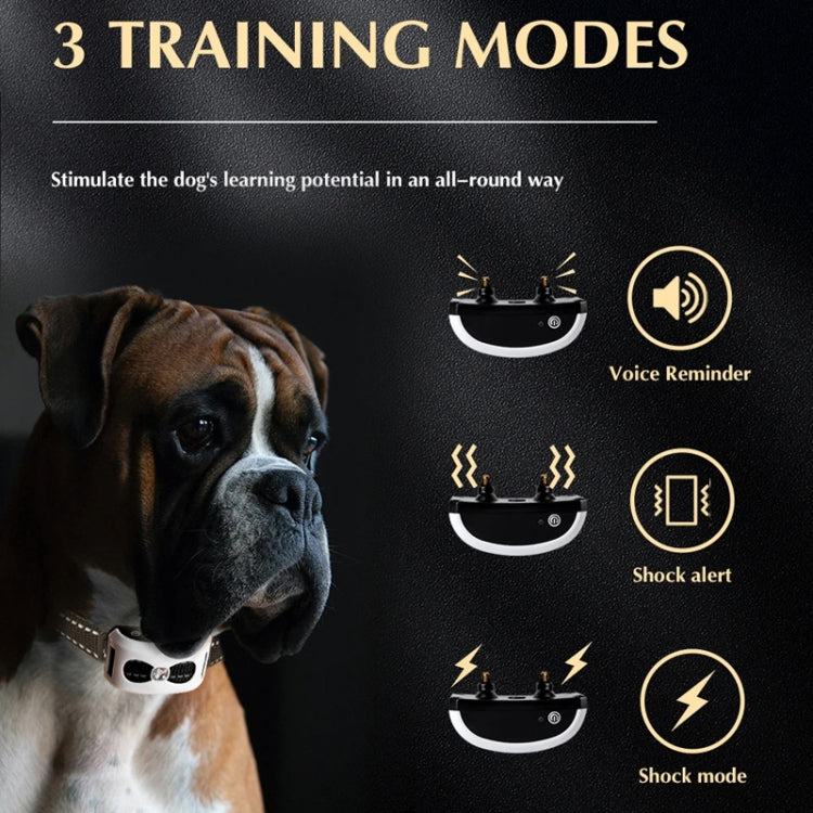 1 Drag 1 Pet Electronic Fence Wireless Stop Barker Outdoor Dog Collar Remote Control Dog Trainer