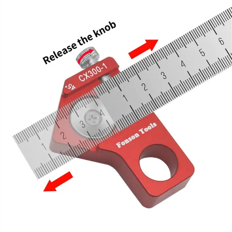Fonson Woodworking Marking Square Ruler Measuring Tool - Main Body