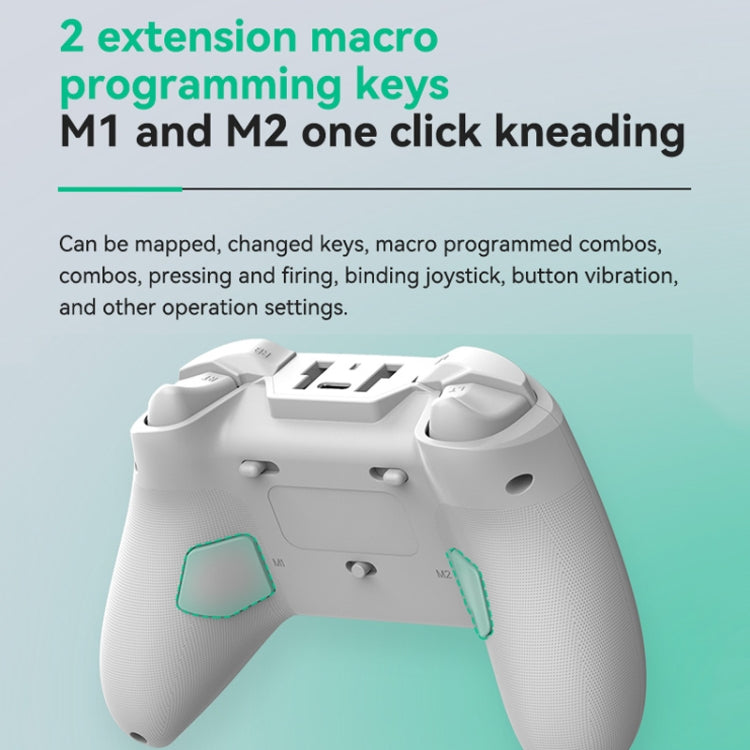 Z03 Wireless Bluetooth Game Controller For Switch / IOS / Android / PC / PS3 / PS4, Spec: White