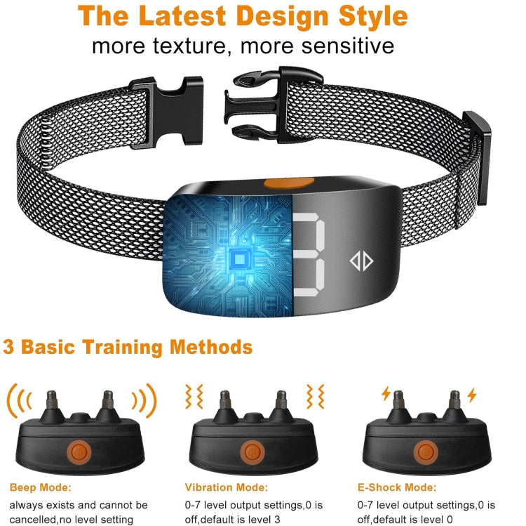 Intelligent Stop Bark Dog Trainer Anti-Barking Pet Supplies - Black