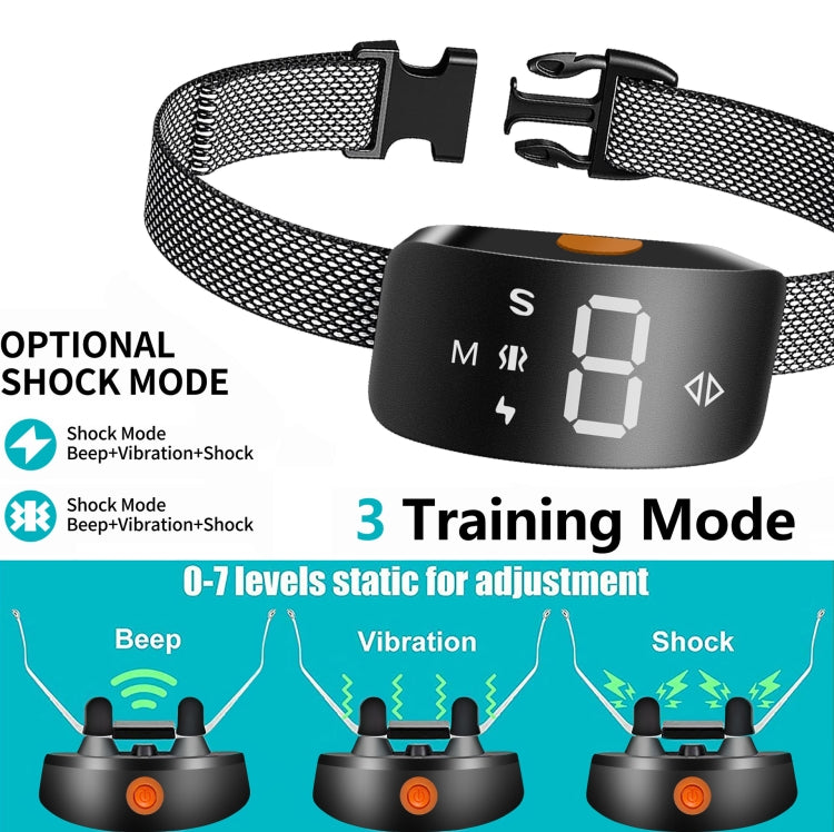 Intelligent Stop Bark Dog Trainer Anti-Barking Pet Supplies - Black