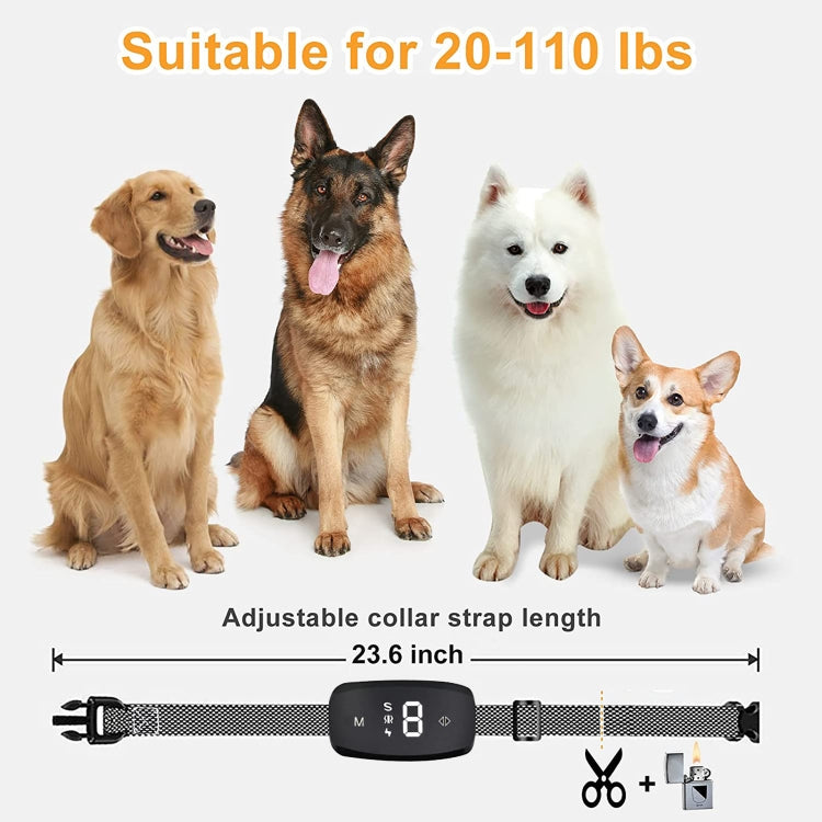 Intelligent Stop Bark Dog Trainer Anti-Barking Pet Supplies - Black